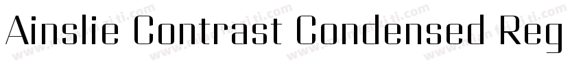 Ainslie Contrast Condensed Regular字体转换